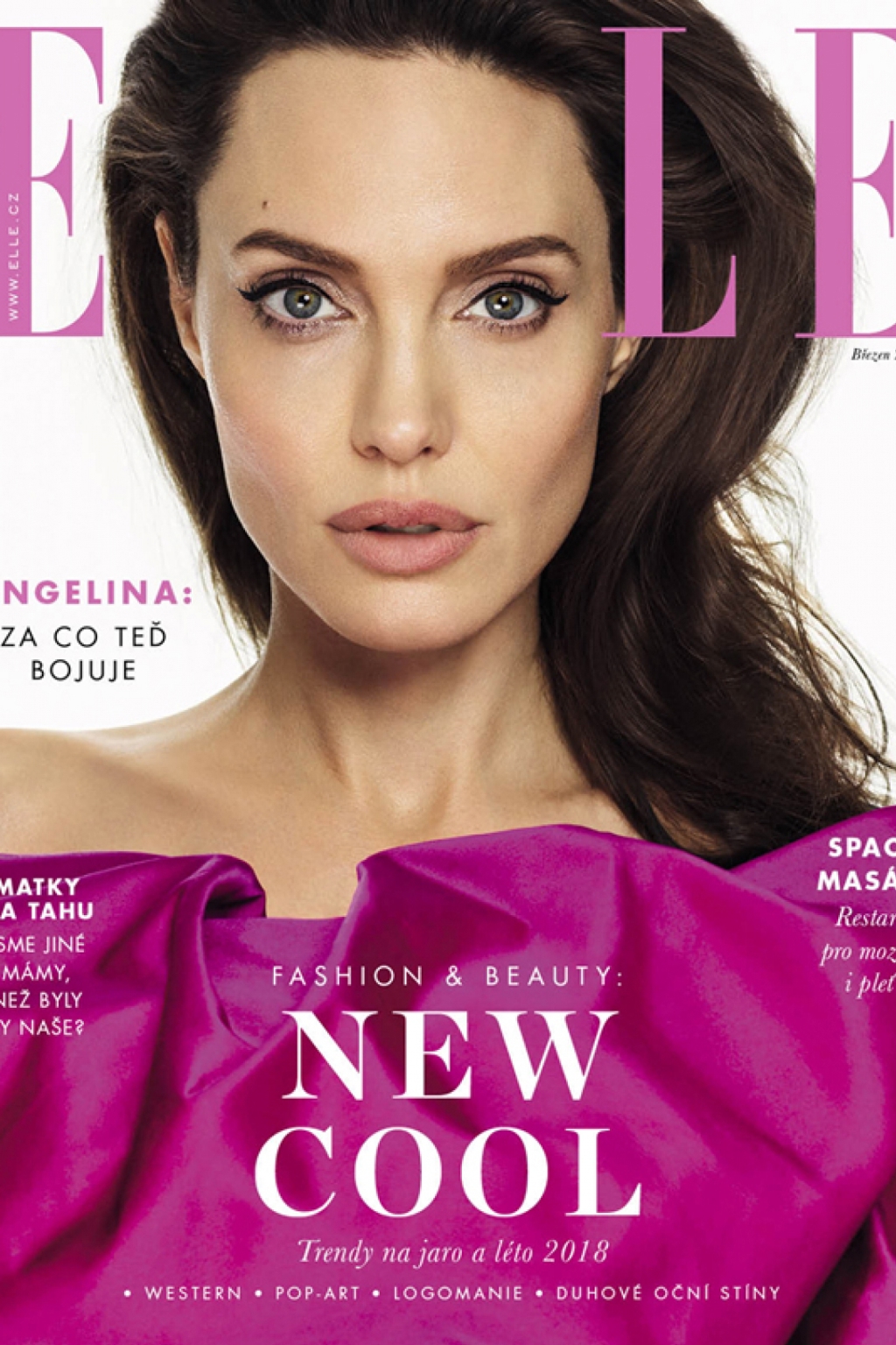HVĚZDOU BŘEZNOVÉ ELLE JE ANGELINA JOLIE