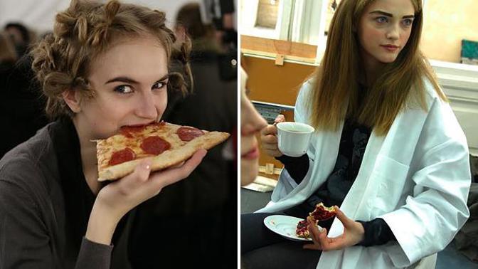 I modelky jedí…