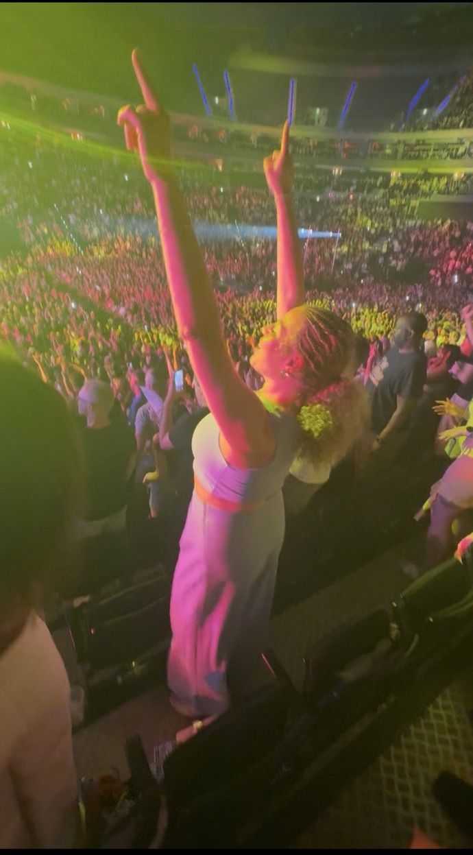 Zuzana Gamboa na koncertu v O2 areně. 
