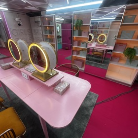 Makeup room.