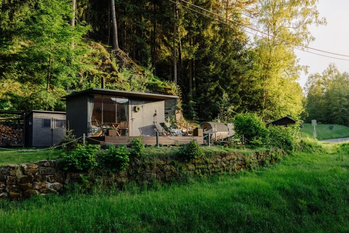 Posilovna, sauna, vinný sklep... Chata Pod Jezevčí skálou je plná nečekaných překvapení Posilovna, sauna, vinný sklep... Chata Pod Jezevčí skálou je plná nečekaných překvapení