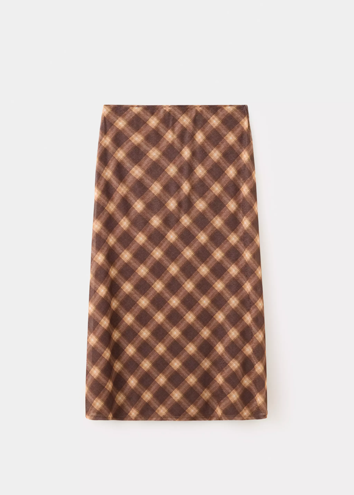 Kostkovaná midi sukně, Mango, 799 Kč