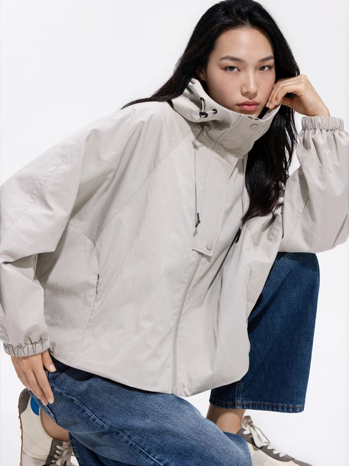 Bunda oversize s kapucí z vodoodpudivé látky, Reserved, 1199 Kč