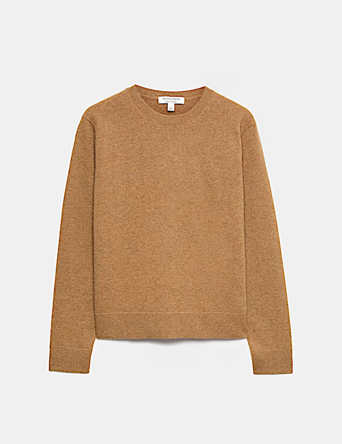 Svetr z čistého kašmíru s výstřihem ke krku, Marks&Spencer, 2999 Kč