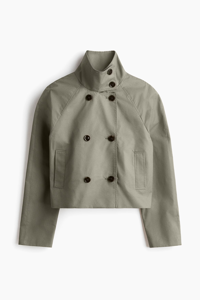 Krátký trenčkot, H&M, 879 Kč