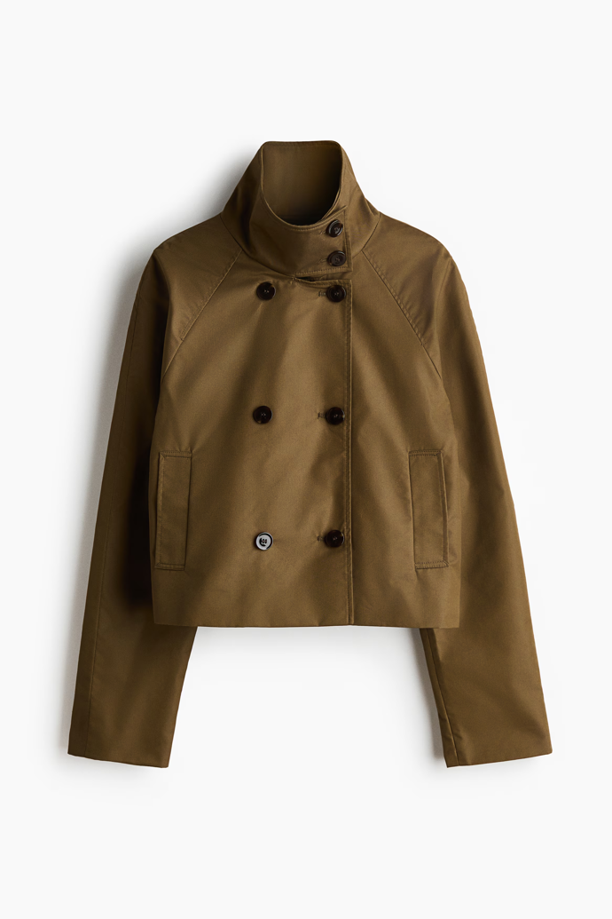 Krátký trenčkot, H&M, 879 Kč