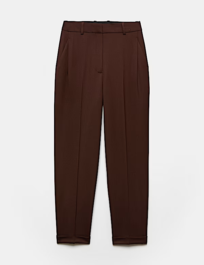 Kalhoty se zúženými nohavicemi ze směsi vlny, Marks&Spencer, 2399 Kč
