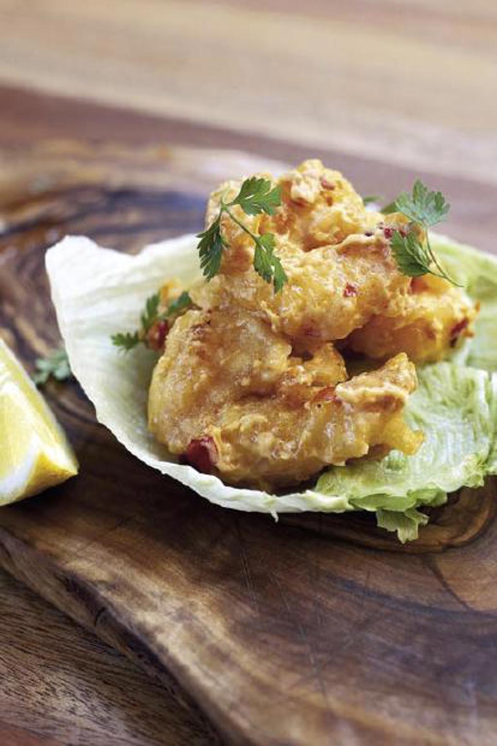 Jamieho krevety Tempura Jamieho krevety Tempura