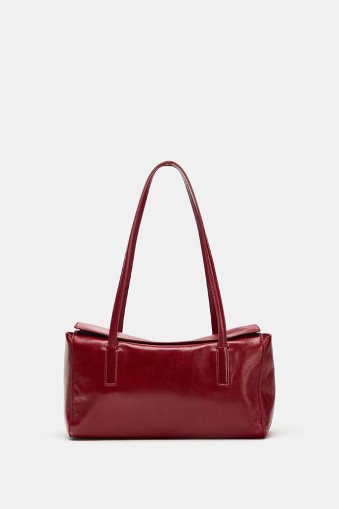 Kožená kabelka na rameno, Zara, 3399 Kč