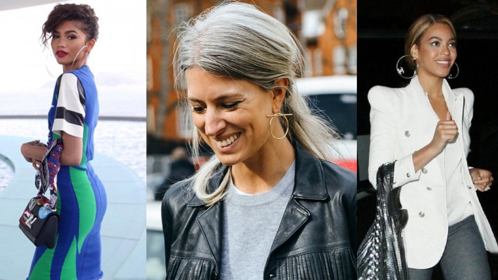 Kruhy v uších jsou zpět. Nosí je Rihanna i Chiara Ferragni