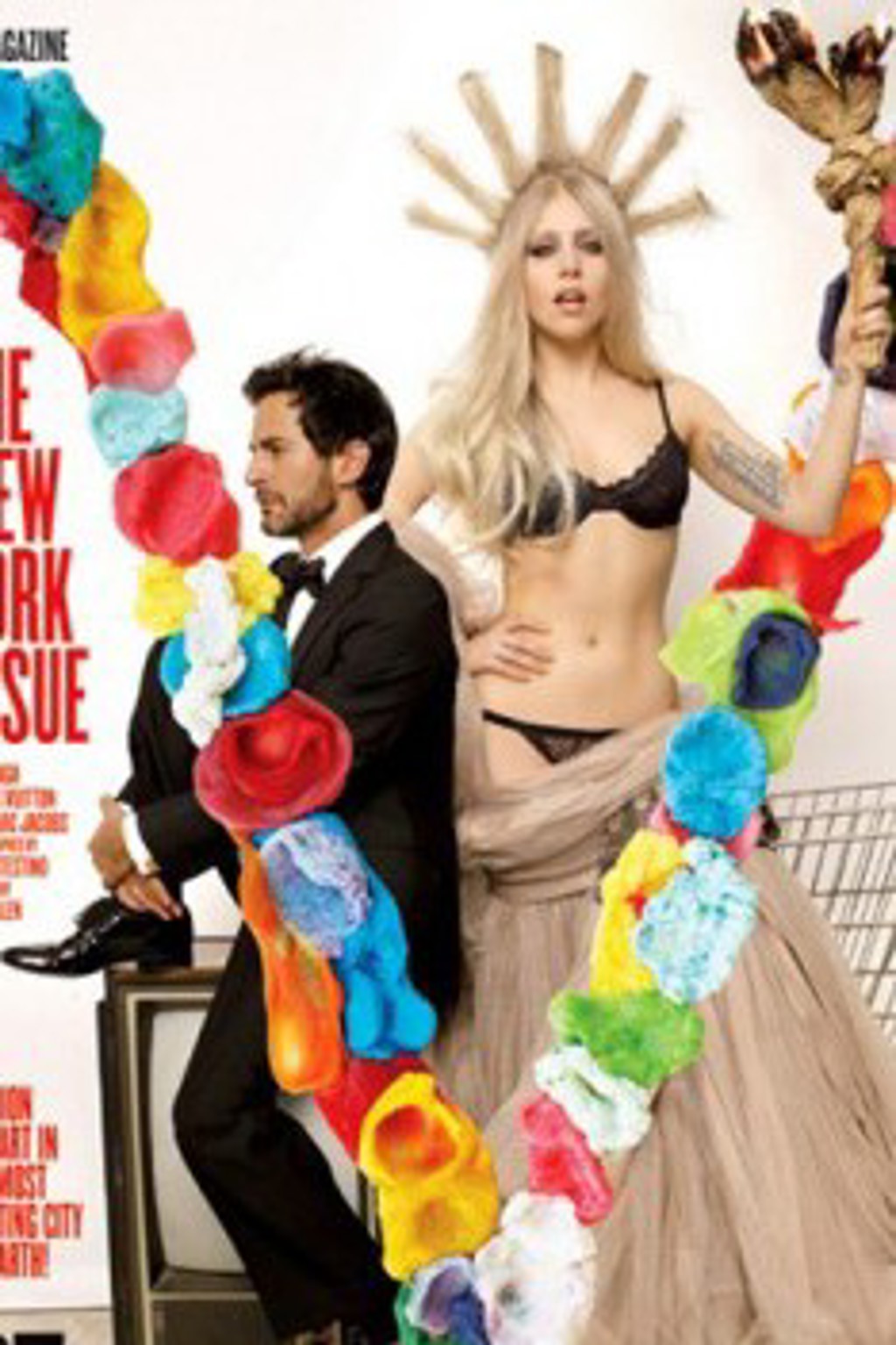 Lady Gaga pózovala jako socha Svobody Lady Gaga pózovala jako socha Svobody