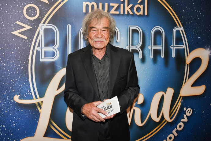 Petr Rezek na premiéře muzikálu Biograf láska 2: Nový příběh.