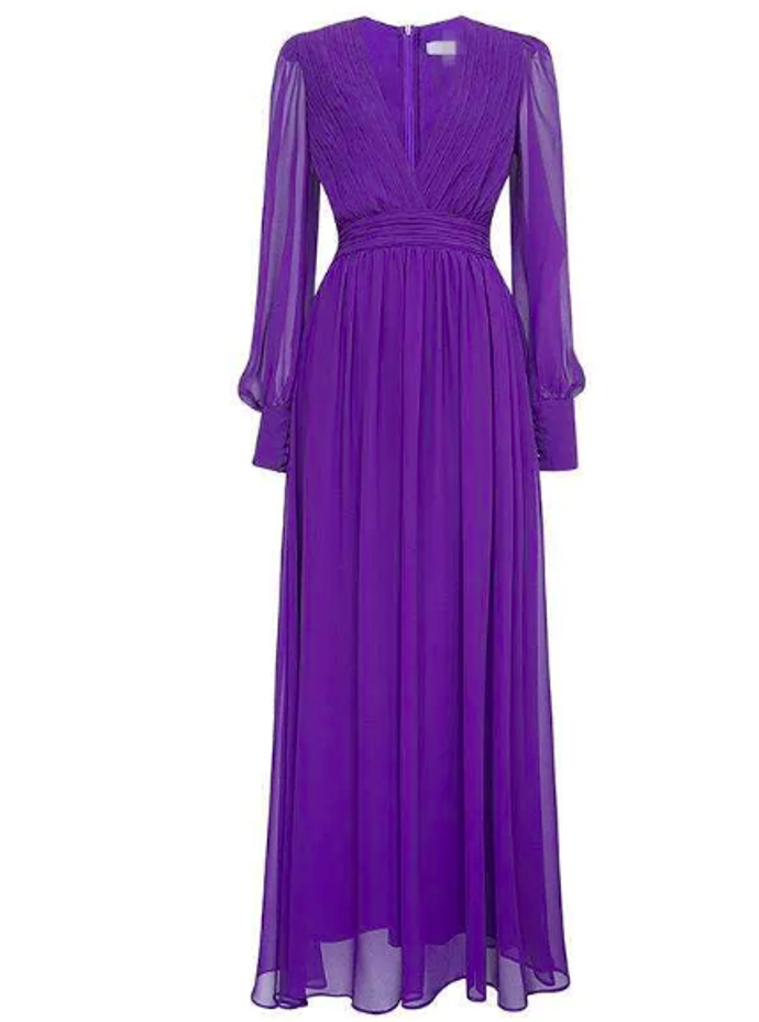 Maxi šaty v královské fialové, 2385 Kč, prodává Dhgate.com Maxi šaty v královské fialové, 2385 Kč, prodává Dhgate.com