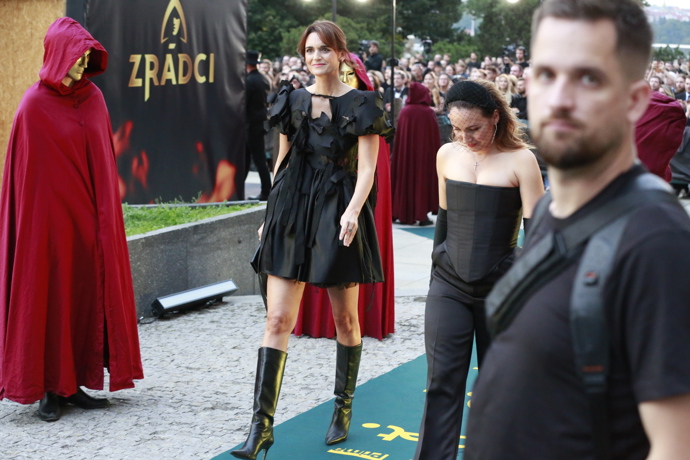 Mezi hosty premiéry nové řady Zrádců dorazila i Daniela Brzobohatá.