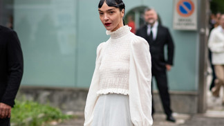 Tylová romantika pro něžné duše, streetstyle Miláno