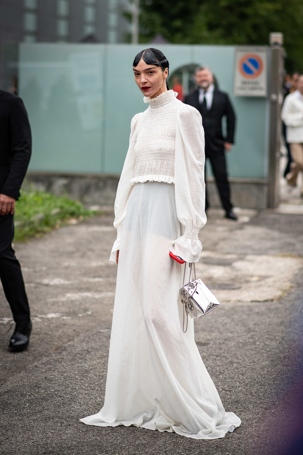 Tylová romantika pro něžné duše, streetstyle Miláno