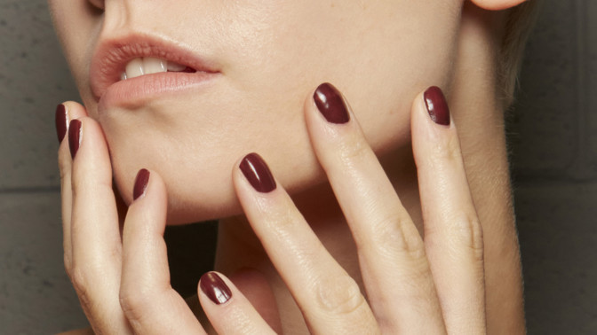 Cherry Mocha Nails