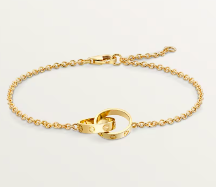 Zlatý náramek Cartier, 52000 Kč Zlatý náramek Cartier, 52000 Kč