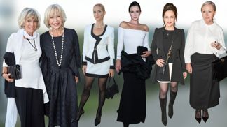 černobílá, outfity