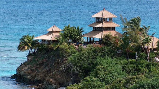 Necker Island — sídlo bohů