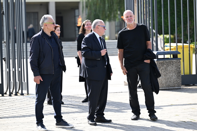 Ondřej Soukup se po pohřbu lehce i usmál.