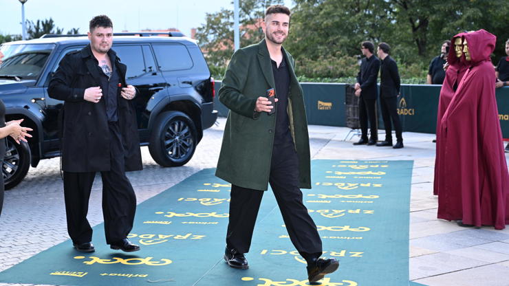 Daniel Štrauch na premiéře nové řady Zrádců. 