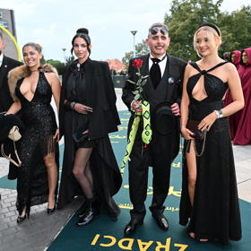 Michaela Fialová, Jan Tuna a Nicole Šáchová na premiéře nové řady Zrádců.