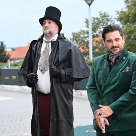 Samozřejmě nesměl chybět moderátor Vojta Kotek. 
