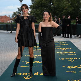 Veronika Arichteva a Daniela Brzobohatá na premiéře Zrádců.