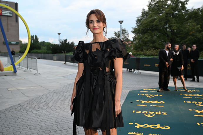 Daniela na premiéře doslova zářila.