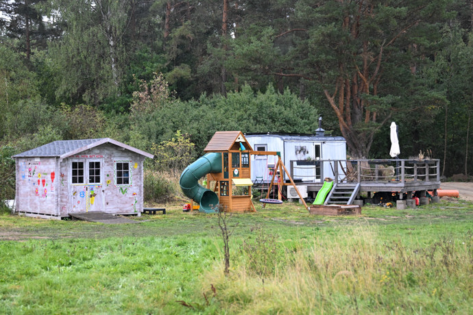 Takhle vypadá Hubískovo hřiště na farmě.