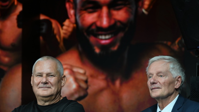 FOTO: Sládek s Kájínkem na tiskové konferenci G MMA.