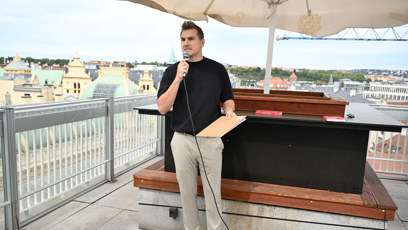 FOTO: David Gránský křest moderoval.