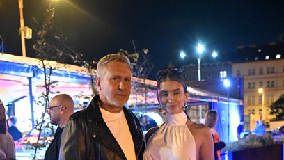 FOTO: Daniela Zálešáková s manželem na přehlídce Jany Horejšové.