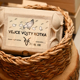 Balení šesti Vejcí Vojty Kotka se na trzích prodávalo za 50 korun.