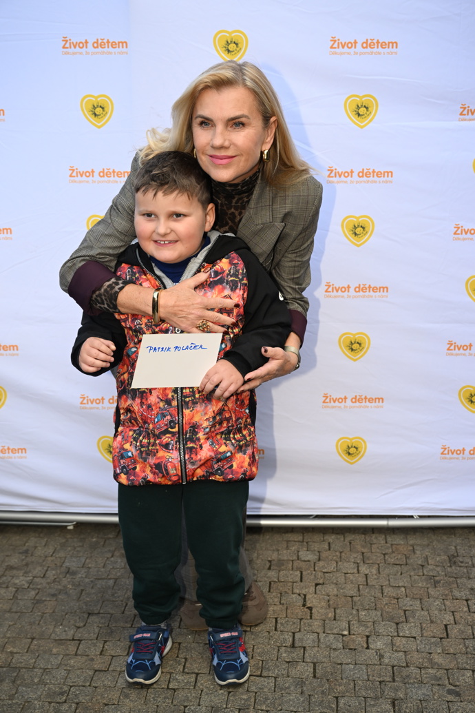 Leona Machálková na akci Život dětem. 