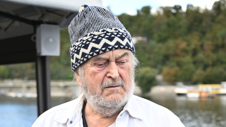 František Ringo Čech na akci Jany Uriel Kratochvílové.