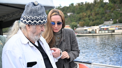 FOTO: František Ringo Čech a mladší Monika.