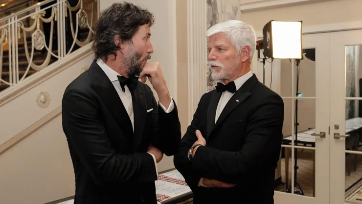 Petr Pavel a Keanu Reeves se potkali na schůzce v New Yorku.