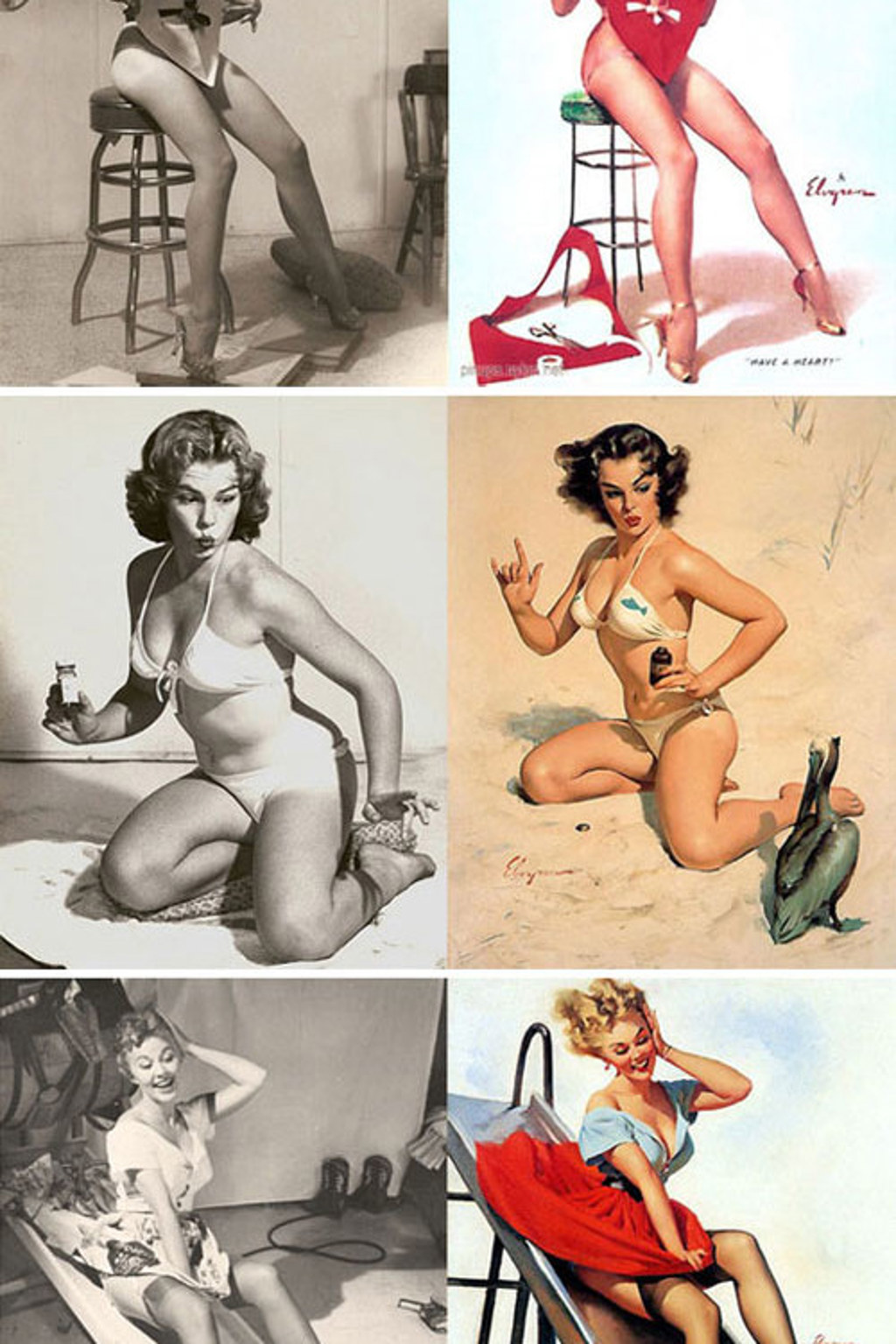 Předtím a potom: pin-up girls Předtím a potom: pin-up girls