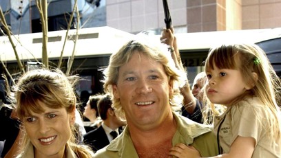 FOTO: Steve Irwin společně s manželkou a dcerou.