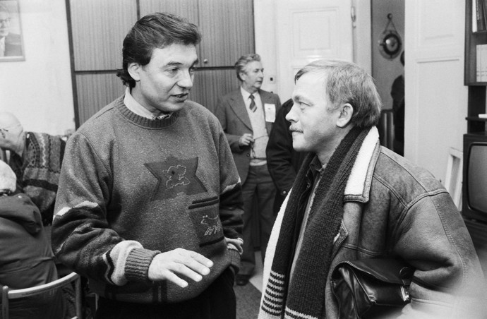 Karel s Karlem Gottem před společným vystoupením