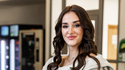 FOTO: Klára Belošičová se do Matúše pořádně opřela.