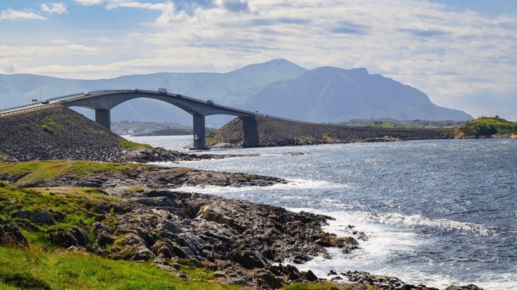 Ostrov Averöya nedaleko města Kristiansund na západě Norska.