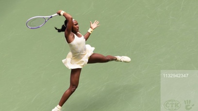 FOTO: Coco Gauff během zápasu s Mirrou Andrejevovou na US Open.