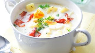 Recept na bílou polévku s vajíčkem