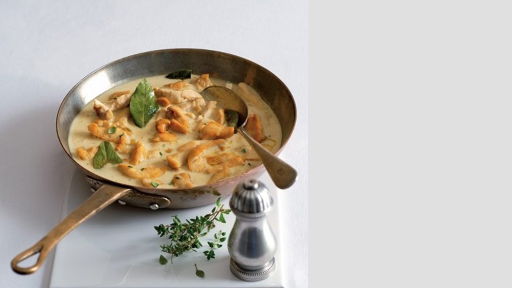 Recept na krémové kuře na víně Recept na krémové kuře na víně