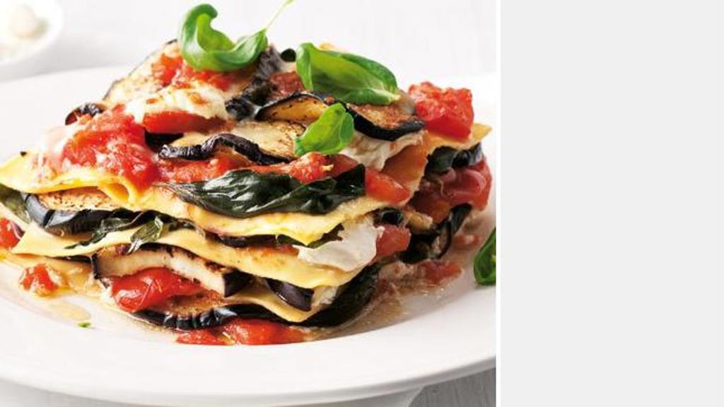 Recept na lasagne s lilkem a rajčaty