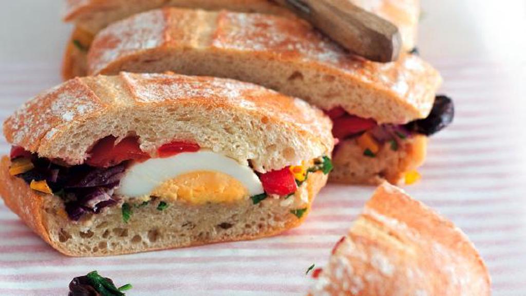 Recept na lisovaný letní sendvič Recept na lisovaný letní sendvič