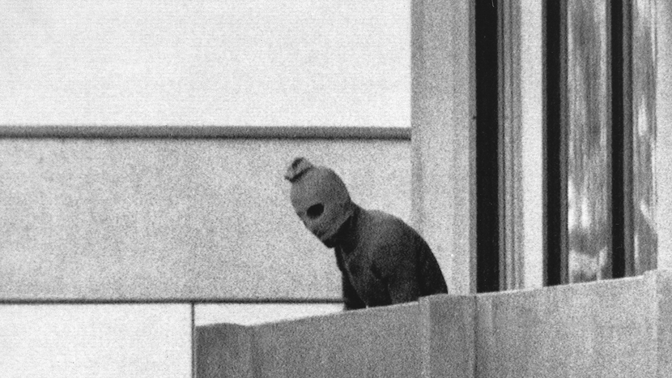 člen Černého září na olympiádě v Mnichově